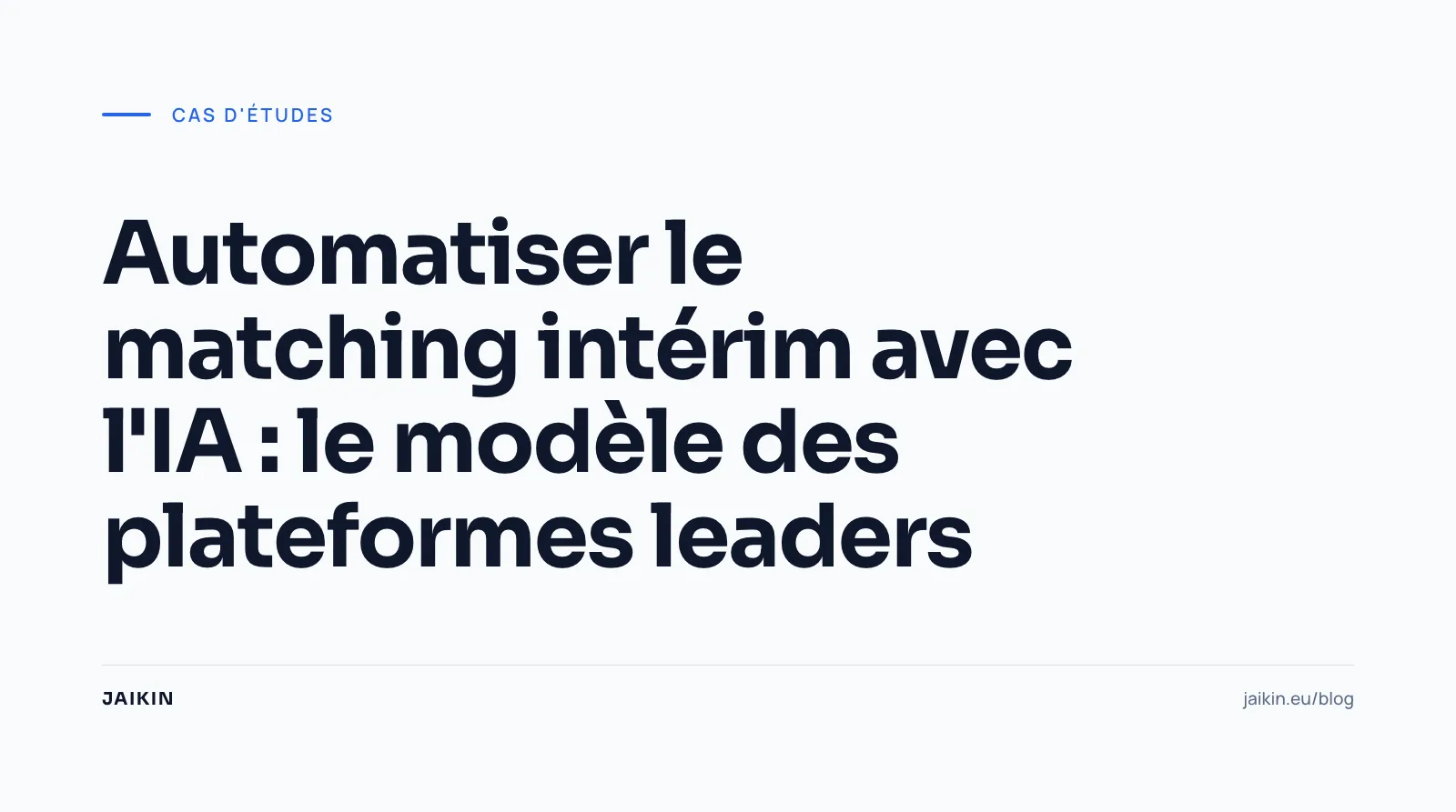 Automatiser le matching intérim avec l'IA : le modèle des plateformes leaders