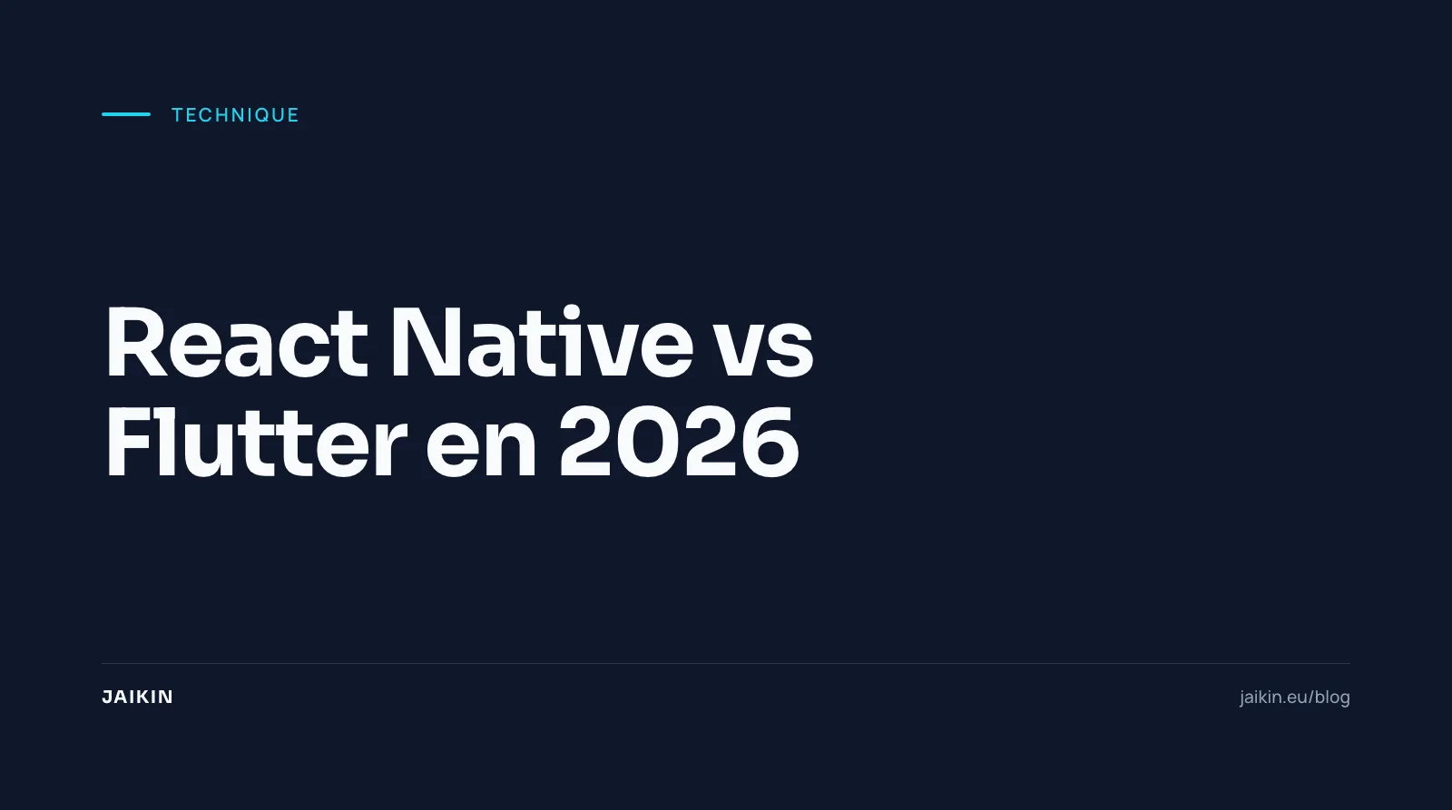 React Native vs Flutter en 2026