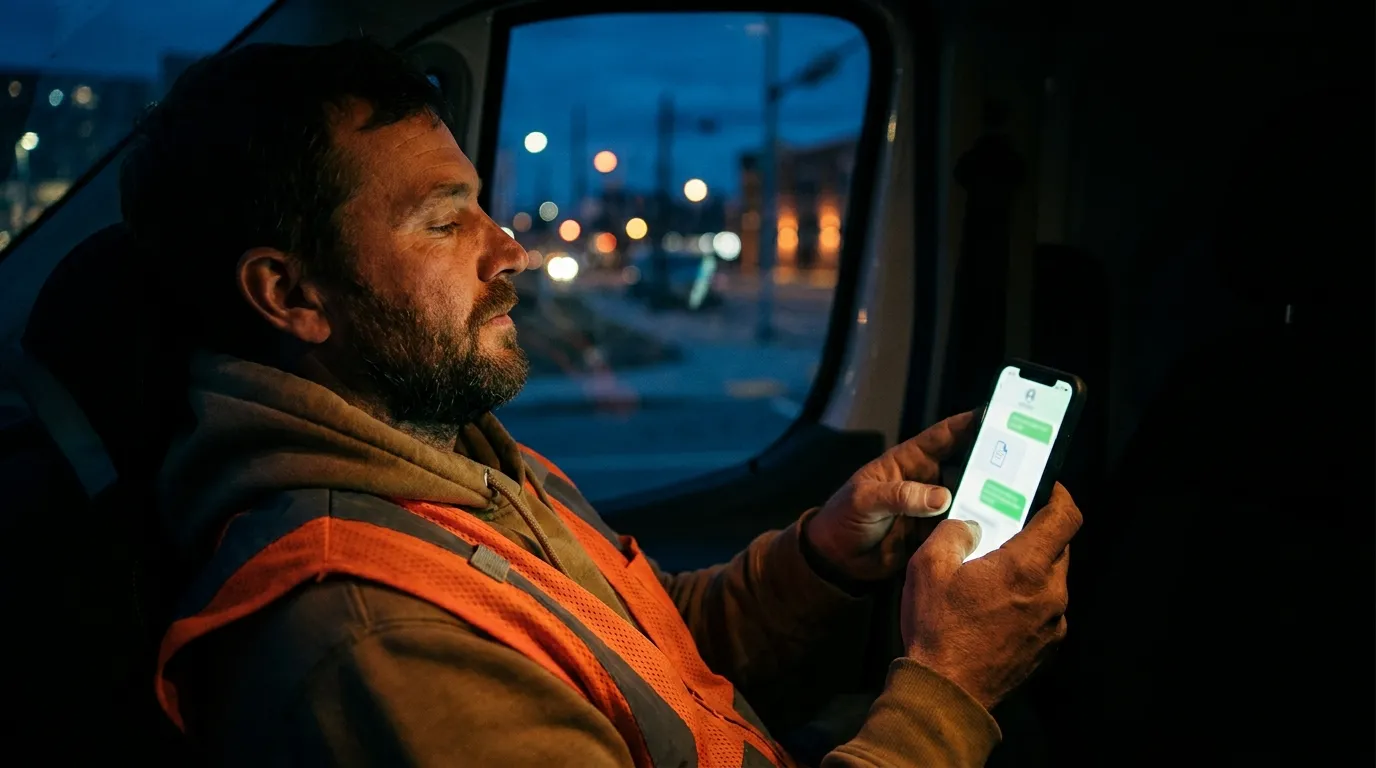 Assistant IA répondant aux intérimaires 24/7 sur la paie, les acomptes et les attestations via SMS et WhatsApp