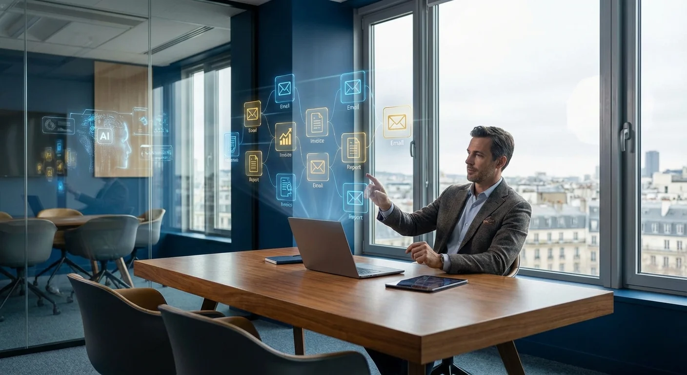 SME automation guide - digital workflow illustration