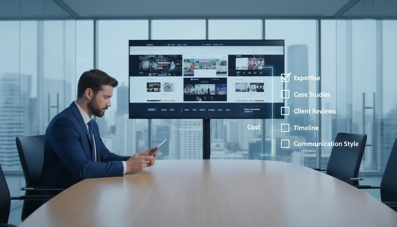 Choose a web development agency - selection criteria 2026