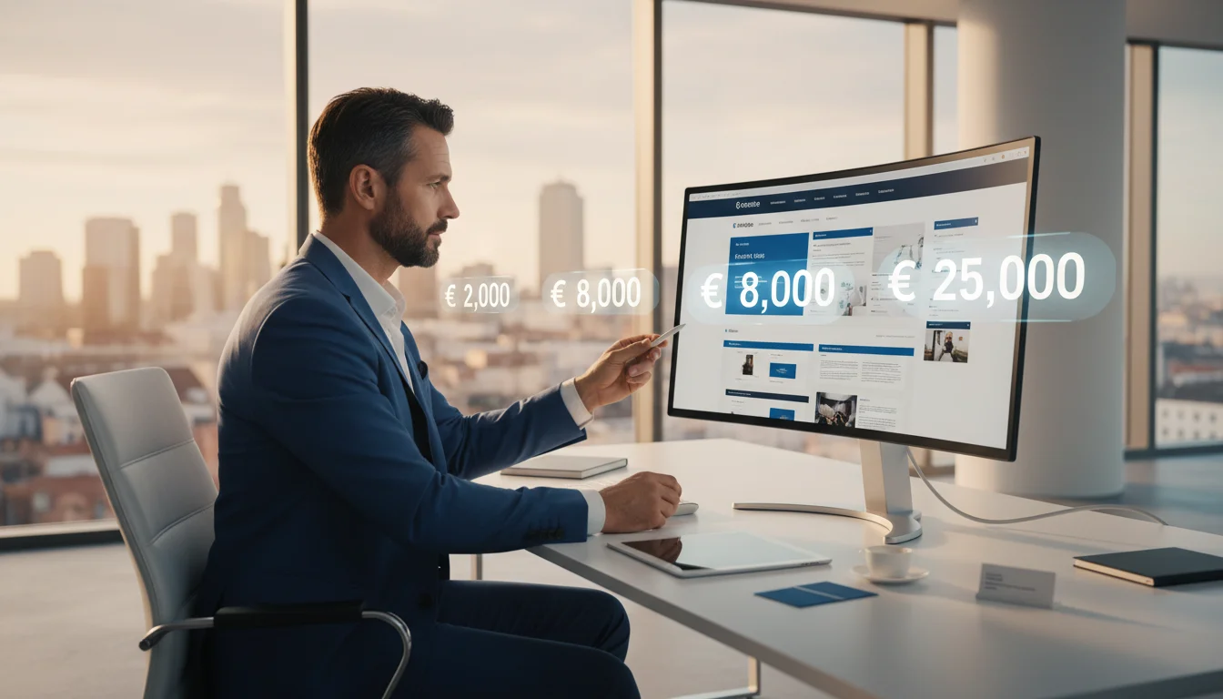 Showcase website cost 2026 - price comparison table