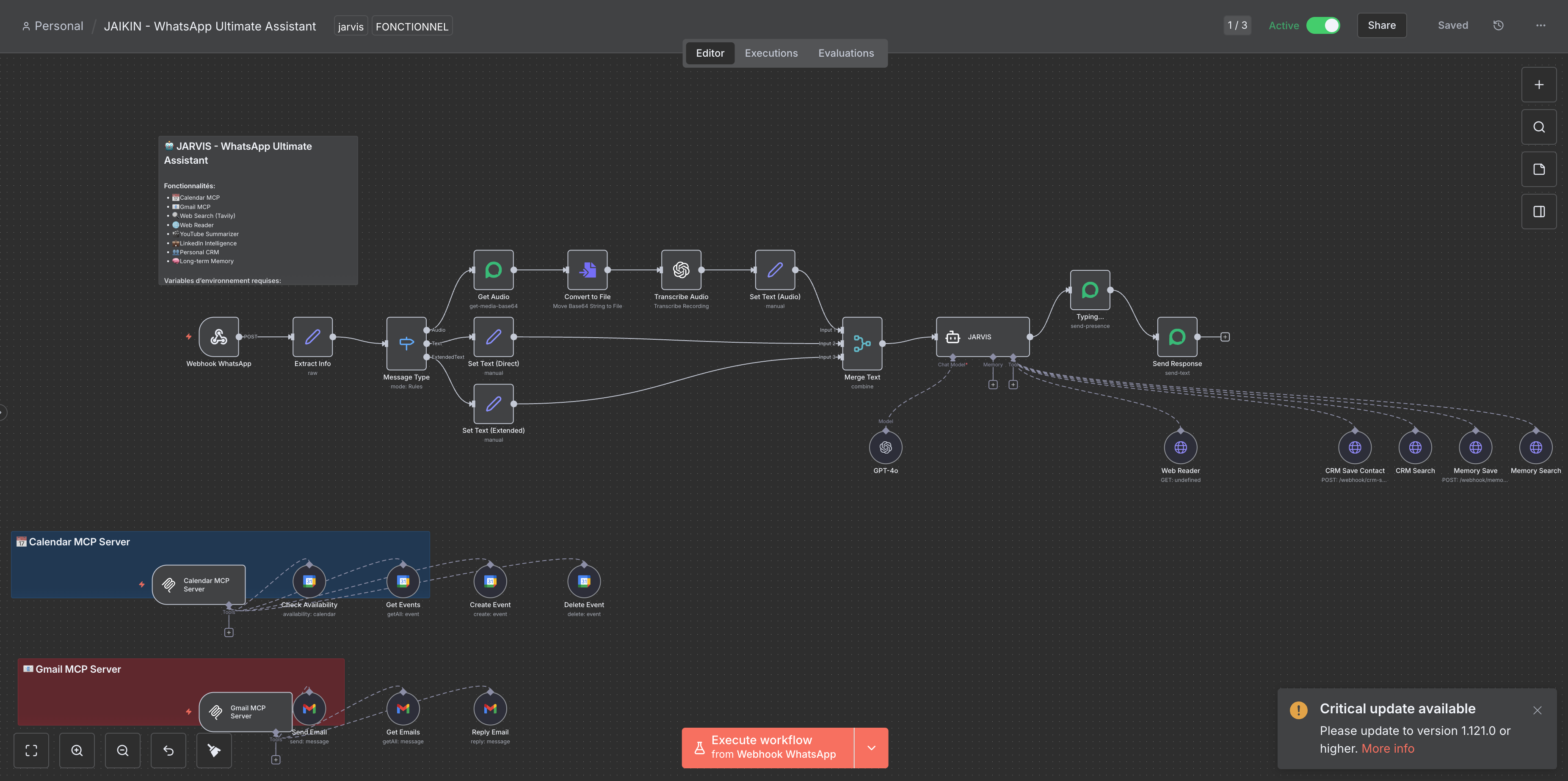 WhatsApp Agent + Dynamics