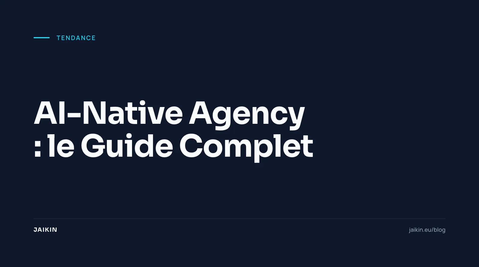 AI-Native Agency : illustration conceptuelle montrant l'int&eacute;gration de l'IA dans les workflows d'agence, avec des interfaces holographiques et des visualisations de r&eacute;seaux neuronaux