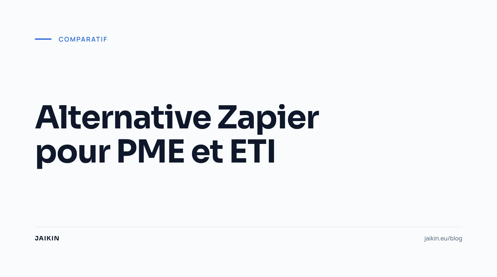 Alternative Zapier pour PME - comparaison outils automatisation